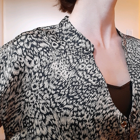 Vero Moda Cheetah Print Blouse - Picture 7 of 7